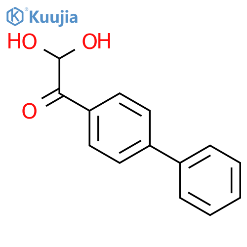 4-Biphenylglyoxal hydrate structure