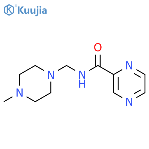 Pyrazinecarboxamide, N-[(4-methyl-1-piperazinyl)methyl]- structure