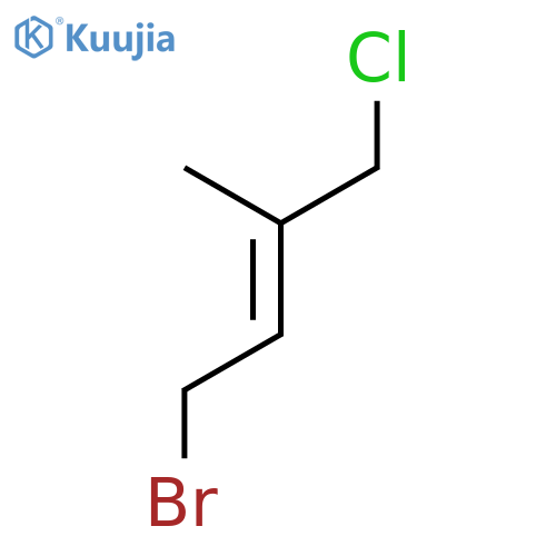 (E)-4-Bromo-1-chloro-2-methyl-2-butene structure