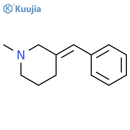 Piperidine,1-methyl-3-(phenylmethylene)-, (E)- (9CI) structure