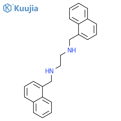 1,2-Ethanediamine, N,N'-bis(1-naphthalenylmethyl)- structure