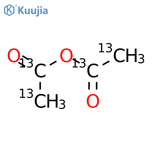 Acetic-1,2-13C2 acid,1,1'-anhydride structure