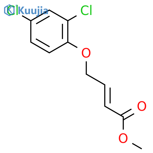 2-Butenoic acid, 4-(2,4-dichlorophenoxy)-, methyl ester, (E)- structure