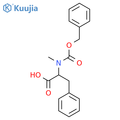 (R)-2-(((Benzyloxy)carbonyl)(methyl)amino)-3-phenylpropanoic acid structure