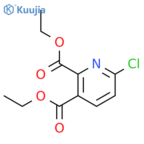 2,3-Pyridinedicarboxylic acid, 6-chloro-, diethyl ester structure