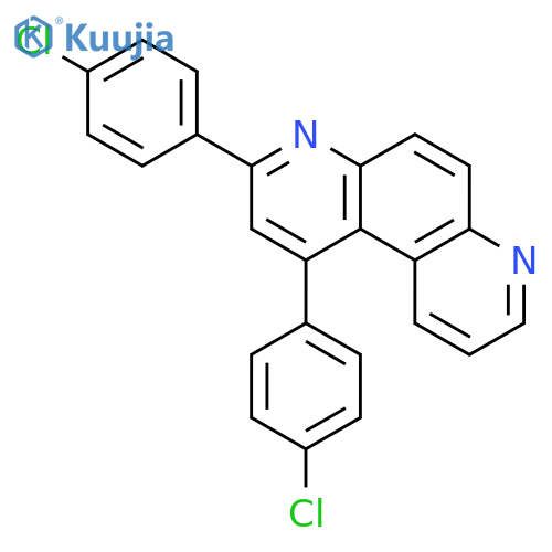 4,7-Phenanthroline, 1,3-bis(4-chlorophenyl)- structure