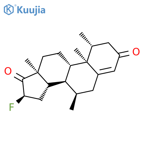 Androst-4-ene-3,17-dione, 16-fluoro-1,7-dimethyl-, (1b,7a,16a)- structure