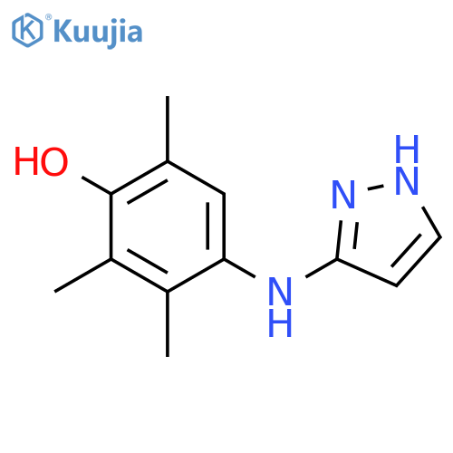 2,3,6-trimethyl-4-(1H-pyrazol-3-yl)aminophenol structure
