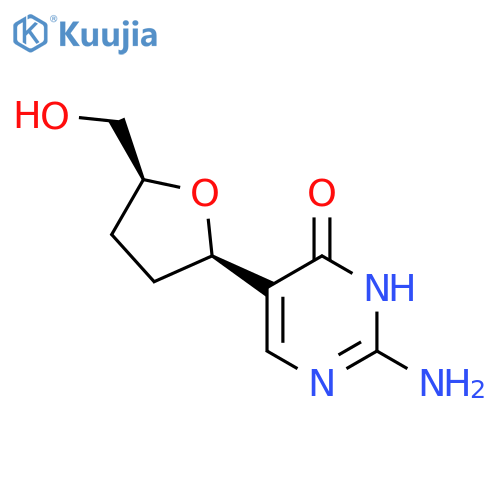 4(1H)-Pyrimidinone,2-amino-5-[tetrahydro-5-(hydroxymethyl)-2-furanyl]-, (2R-cis)- (9CI) structure