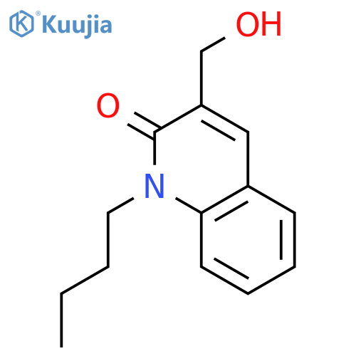 2(1H)-Quinolinone, 1-butyl-3-(hydroxymethyl)- structure