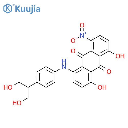 9,10-Anthracenedione,1,8-dihydroxy-4-[[4-[2-hydroxy-1-(hydroxymethyl)ethyl]phenyl]amino]-5-nitro- structure