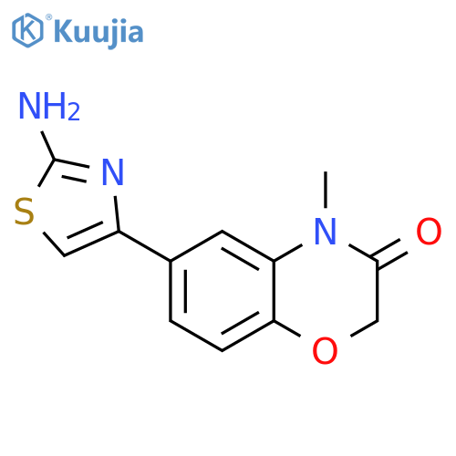 6-(2-Aminothiazol-4-yl)-4-methyl-2H-benzob1,4oxazin-3(4H)-one structure