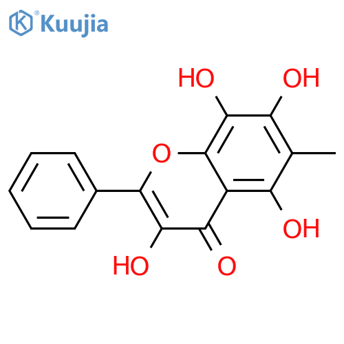 4H-1-Benzopyran-4-one,3,5,7,8-tetrahydroxy-6-methyl-2-phenyl- structure