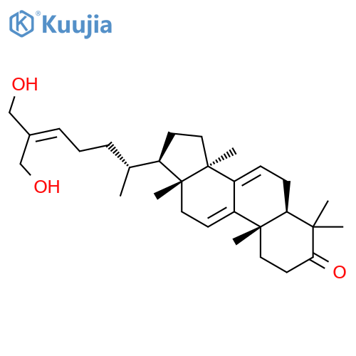 Lanosta-7,9(11),24-trien-3-one,26,27-dihydroxy- structure