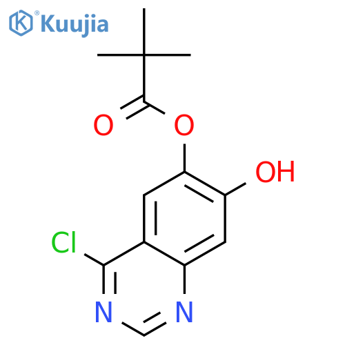 4-Chloro-7-hydroxyquinazolin-6-yl pivalate structure