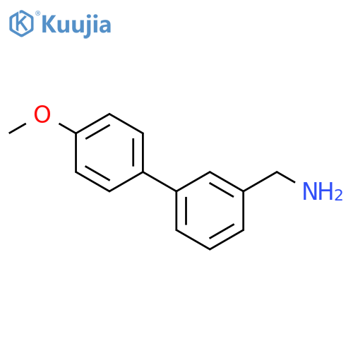 3-(4-methoxyphenyl)phenylmethanamine structure