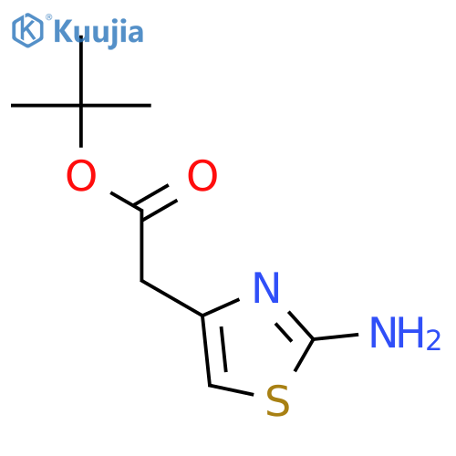 tert-butyl 2-(2-amino-1,3-thiazol-4-yl)acetate structure