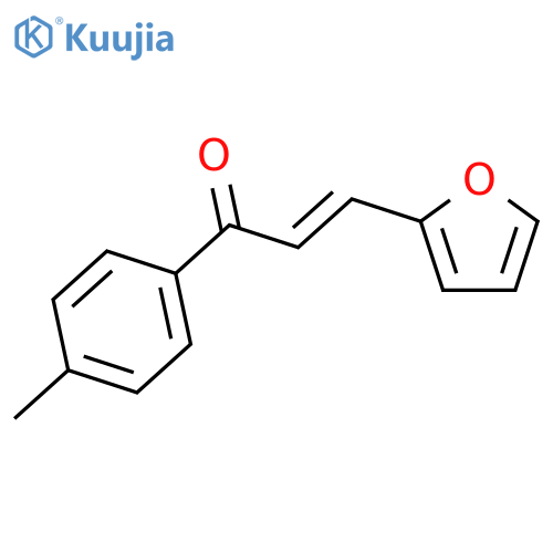 (2E)-3-(furan-2-yl)-1-(4-methylphenyl)prop-2-en-1-one structure