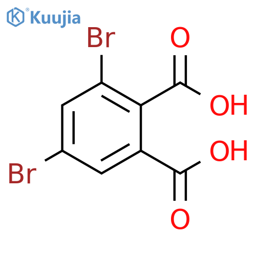 1,2-Benzenedicarboxylic acid, 3,5-dibromo- structure