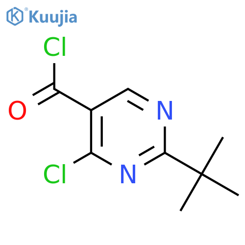 2-tert-butyl-4-chloropyrimidine-5-carbonyl chloride structure