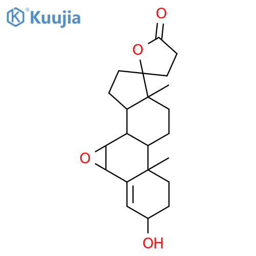 Pregn-4-ene-21-carboxylicacid, 6,7-epoxy-3,17-dihydroxy-, g-lactone, (3a,6b,7b,17a)- (9CI) structure