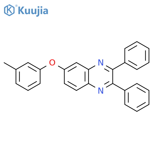 Quinoxaline, 6-(3-methylphenoxy)-2,3-diphenyl- structure