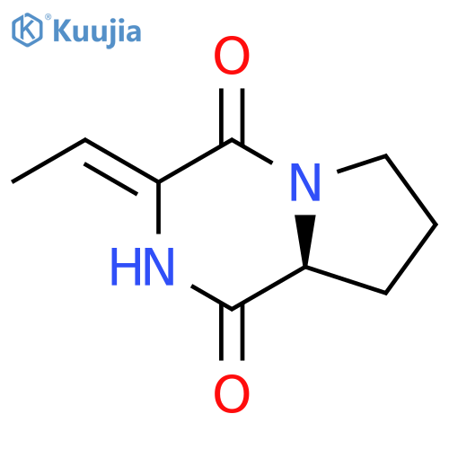 Pyrrolo[1,2-a]pyrazine-1,4-dione,3-ethylidenehexahydro-, [S-(E)]- (9CI) structure