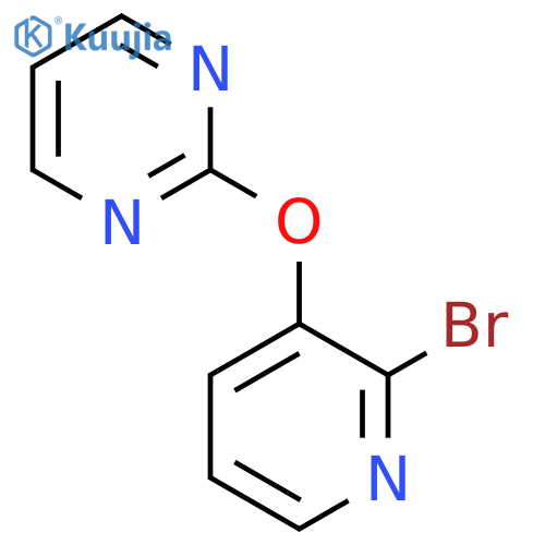 2-(2-Bromo-pyridin-3-yloxy)-pyrimidine structure