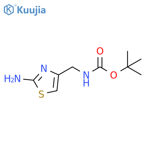 tert-butyl N-(2-amino-1,3-thiazol-4-yl)methylcarbamate structure
