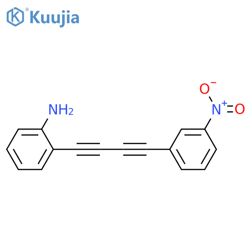 2-[4-(3-nitrophenyl)buta-1,3-diynyl]aniline structure