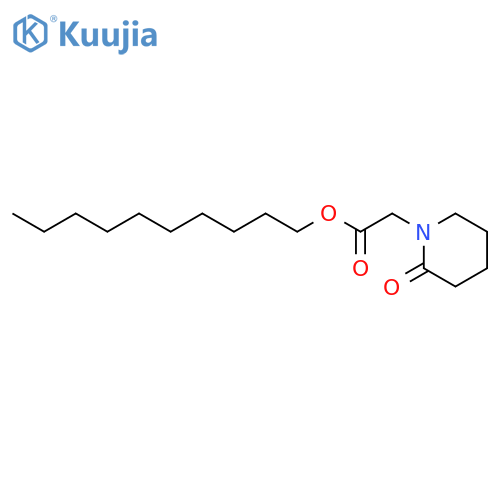 1-Piperidineacetic acid, 2-oxo-, decyl ester structure