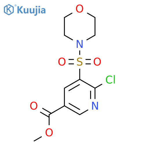 Methyl 6-chloro-5-(morpholine-4-sulfonyl)pyridine-3-carboxylate structure