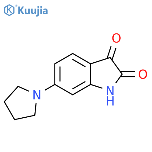 6-(Pyrrolidin-1-yl)-2,3-dihydro-1H-indole-2,3-dione structure