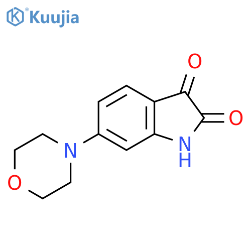 6-(morpholin-4-yl)-2,3-dihydro-1H-indole-2,3-dione structure