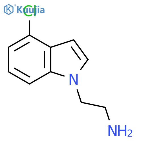 2-(4-Chloro-1H-indol-1-yl)ethanamine structure