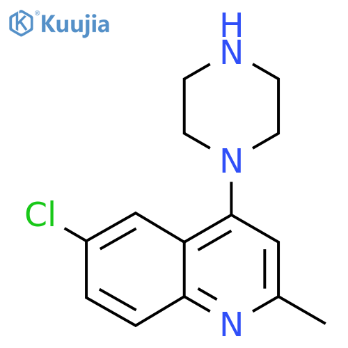 6-Chloro-2-methyl-4-(piperazin-1-yl)quinoline structure