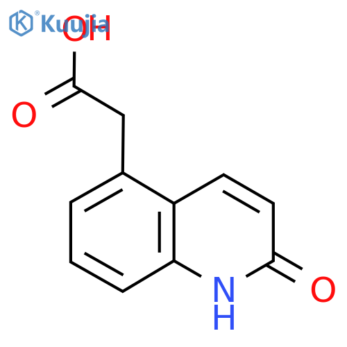 2-Hydroxyquinoline-5-acetic acid structure