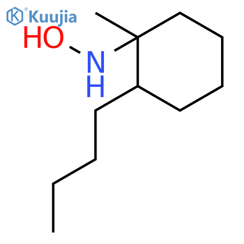 Cyclohexanamine, 2-butyl-N-hydroxy-1-methyl- structure