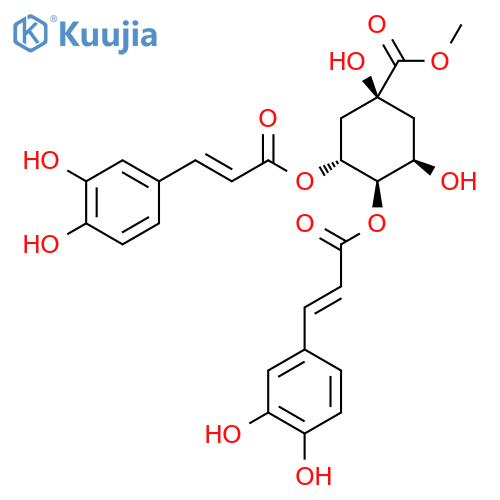 Methyl (1S,3R,4R,5R)-3,4-bis[[(E)-3-(3,4-dihydroxyphenyl)prop-2-enoyl]oxy]-1,5-dihydroxycyclohexane-1-carboxylate structure