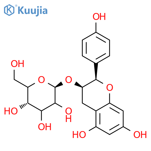 (-)-epiafzelechin 3-O-beta-D-glucopyranoside structure