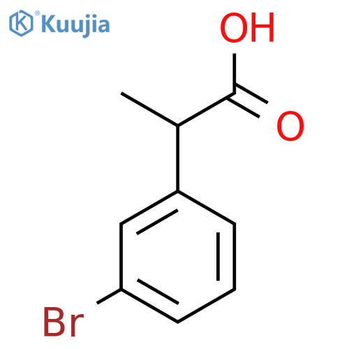 2-(3-Bromophenyl)propanoic acid structure