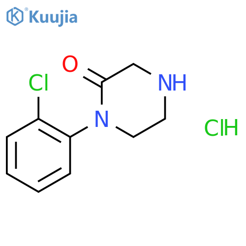 1-(2-Chlorophenyl)piperazin-2-one hydrochloride structure