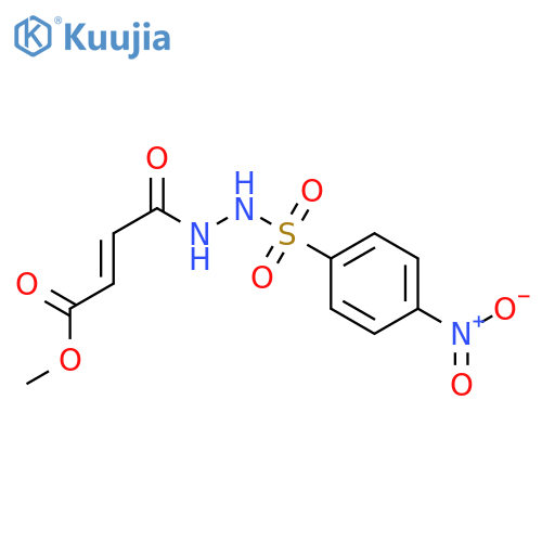 2-Butenedioic acid(2E)-, monomethyl ester, 2-[(4-nitrophenyl)sulfonyl]hydrazide (9CI) structure