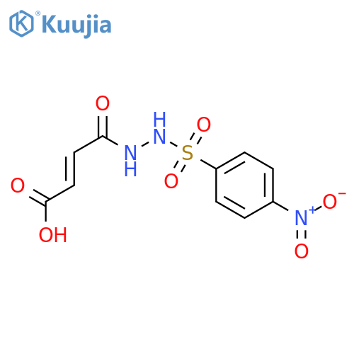 2-Butenedioic acid(2E)-, mono[2-[(4-nitrophenyl)sulfonyl]hydrazide] (9CI) structure
