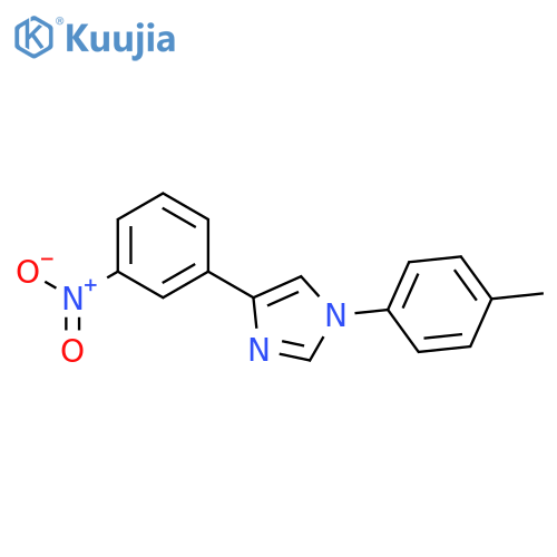 1H-Imidazole, 1-(4-methylphenyl)-4-(3-nitrophenyl)- structure