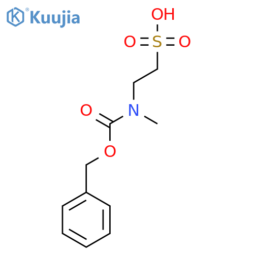 2-[[(Benzyloxy)carbonyl](methyl)amino]-ethane-1-sulfonic acid structure