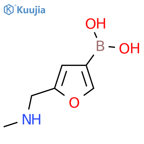 {5-(methylamino)methylfuran-3-yl}boronic acid structure