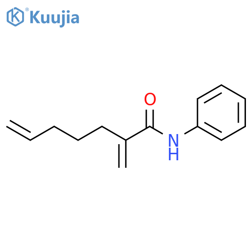 6-HEPTENAMIDE, 2-METHYLENE-N-PHENYL- structure