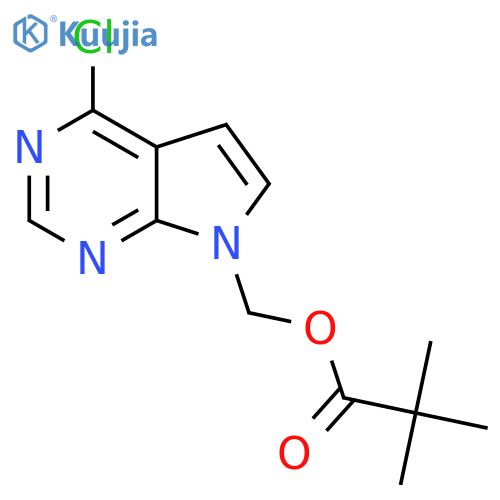 {4-chloro-7H-pyrrolo[2,3-d]pyrimidin-7-yl}methyl 2,2-dimethylpropanoate structure