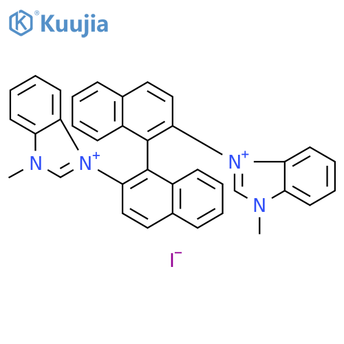 3,3'-(1R)-[1,1'-Binaphthalene]-2,2'-diylbis[1-methyl-1H-benzimidazolium] iodide, 95% structure